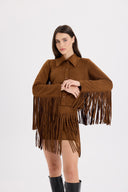 Püsküllü Süet Ceket