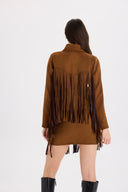 Tasseled Suede Skirt